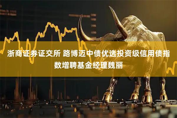 浙商证券证交所 路博迈中债优选投资级信用债指数增聘基金经理魏丽